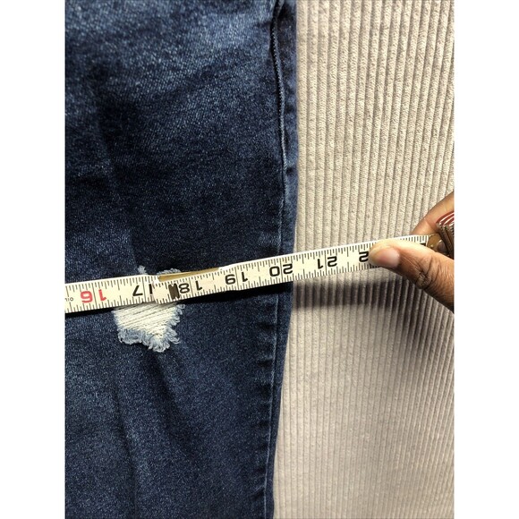 Old Navy Super Skinny Jeans Size 18 Petite Mid Rise Rockstar Factory Destroyed - Picture 10 of 16